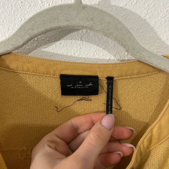 Urban Outfitters Out from Under Yellow long sleeve cropped tee💛 - Picture 3 of 3